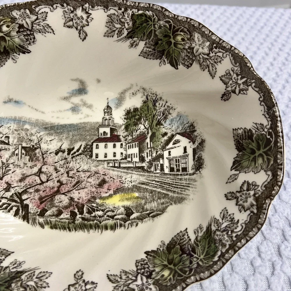 Vintage Johnson Brothers Friendly Village Vegetable Bowl 9